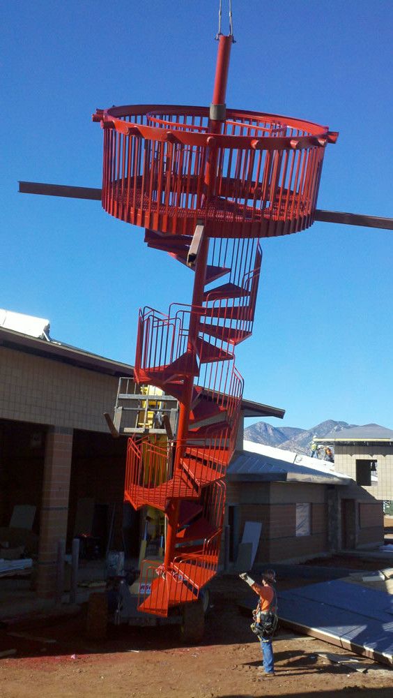 Large commercial staircase