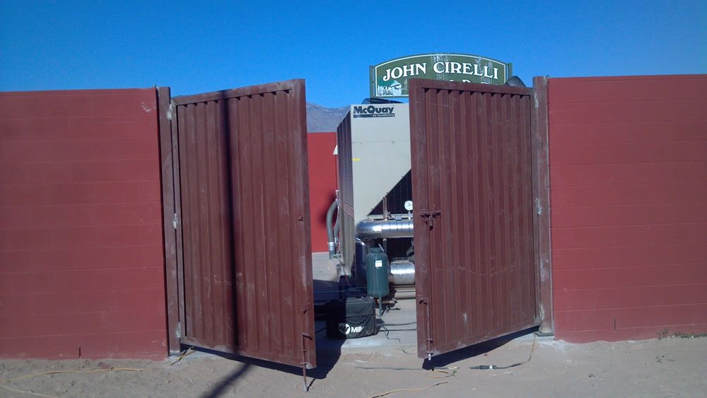 Commercial double doors